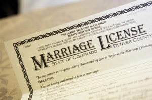 marriage license