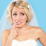 confused bride for marriage license certificate post