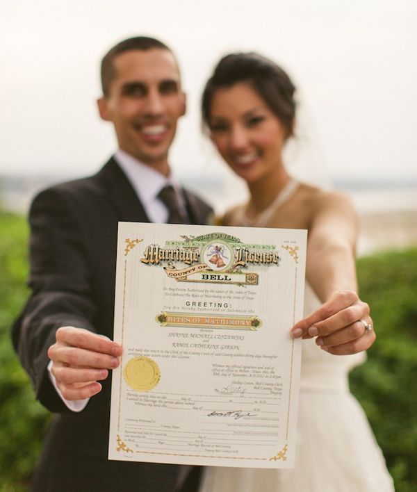 marriage license