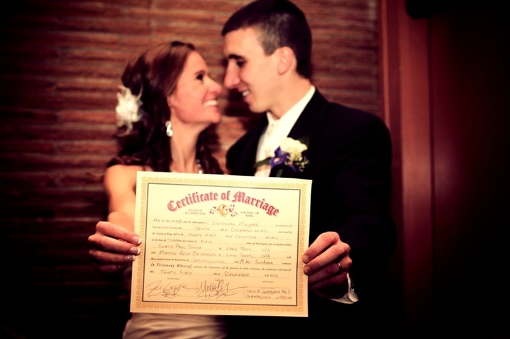 marriage license