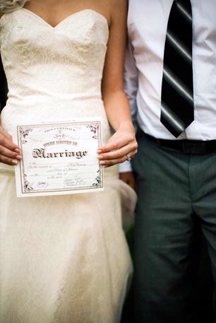 marriage license